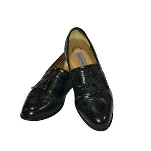 (STACY ADAMS) Black Slip-on Loafers 10.5